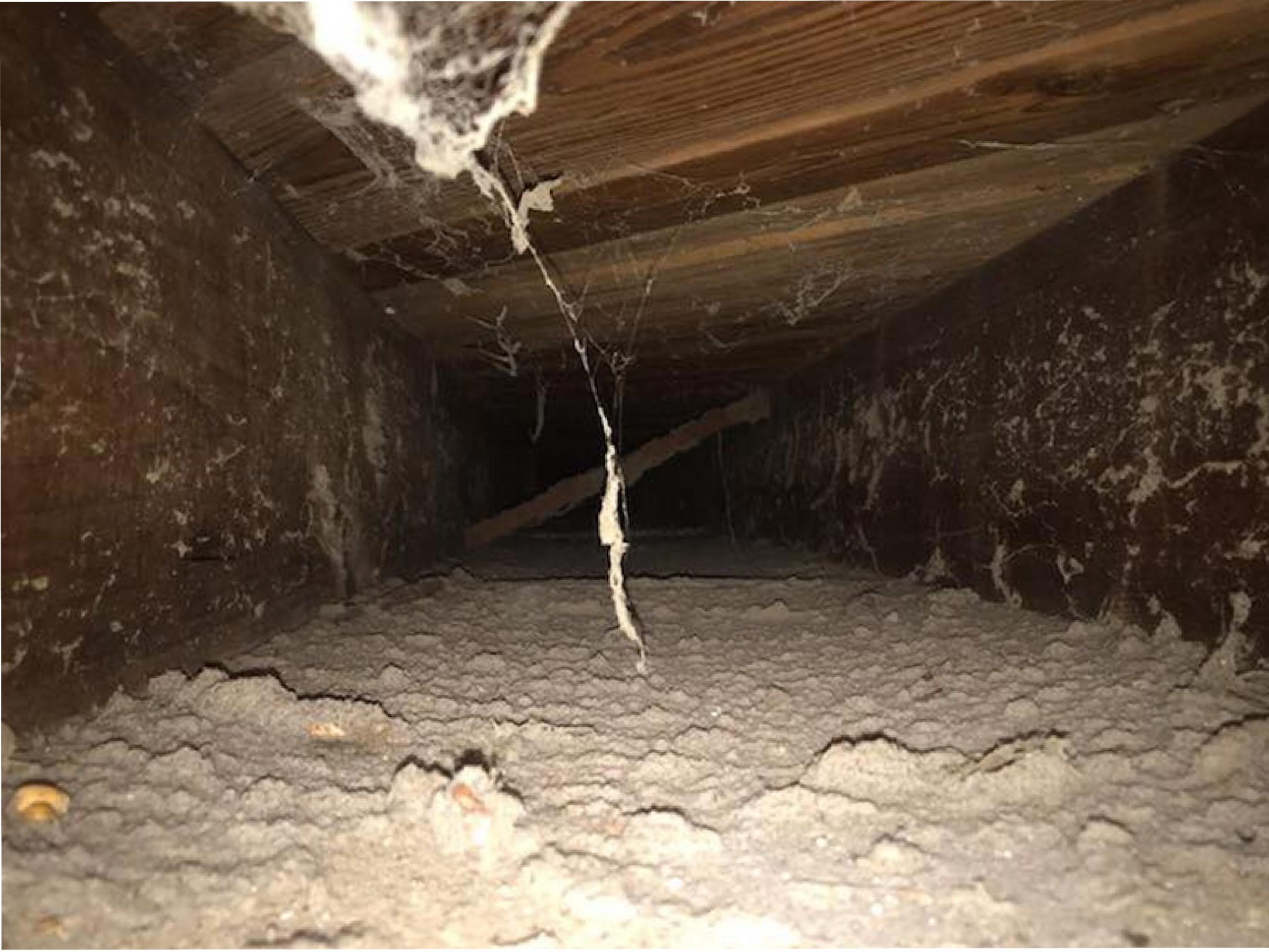 the image of a dirty air duct cleaning space